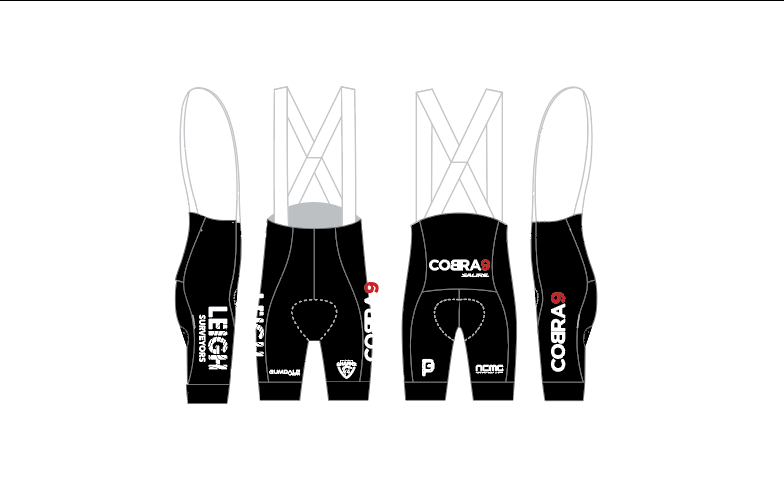 Culote largo con tirantes para ciclismo Attaquer Race COBRA9 x Leigh Surveyors 2026