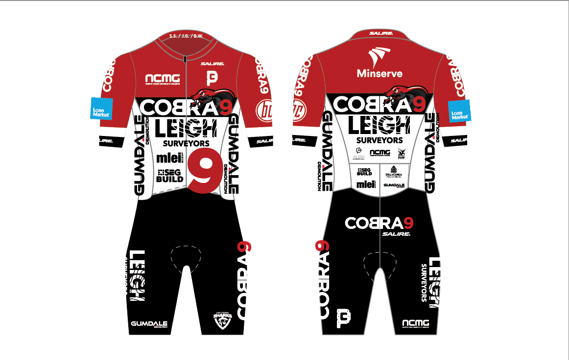 Culote largo con tirantes para ciclismo Attaquer Race COBRA9 x Leigh Surveyors 2026