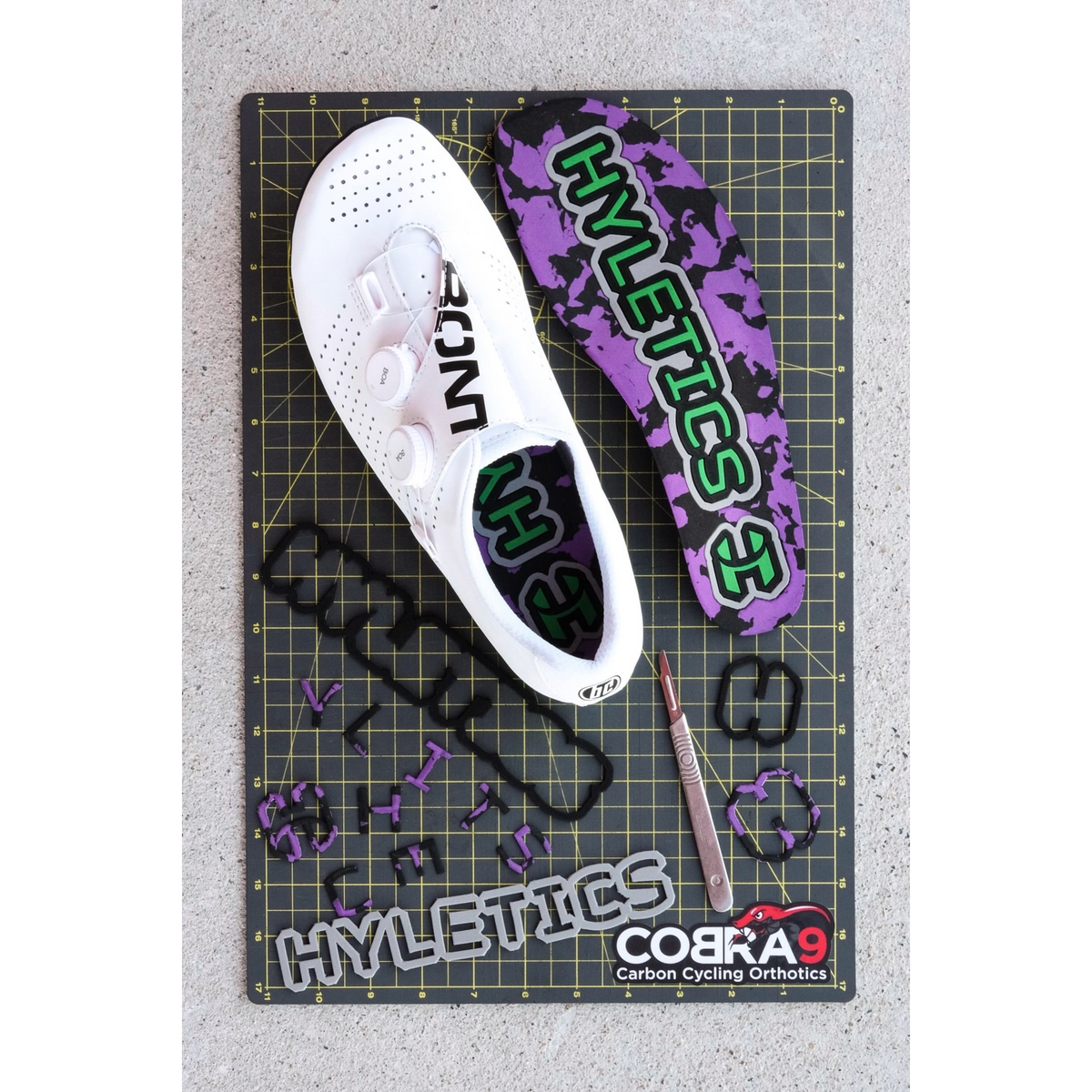 COBRA9 Pro Custom Carbon Fibre Cycling Insole